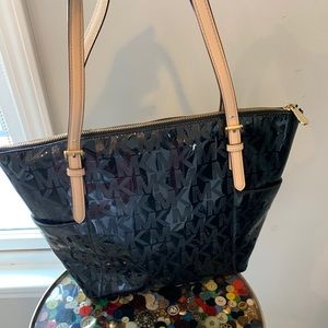 Michael Kors Patent Leather Jet Set Tote